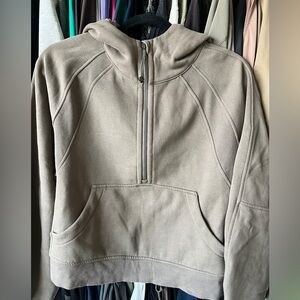 lululemon scuba 1/2 zip hoodie